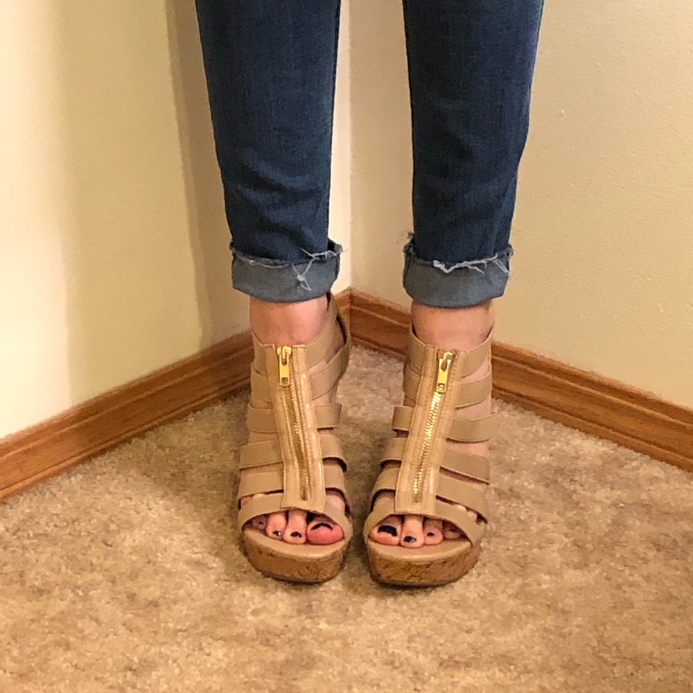 Tan wedges